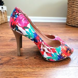 Christian Siriano Floral Stilettos